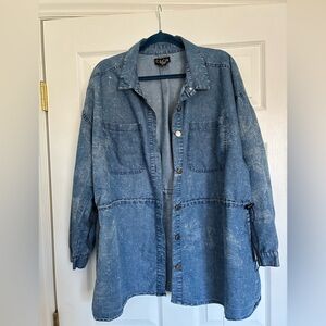 Cacia Lightweight Blue Denim Shirt/Coat